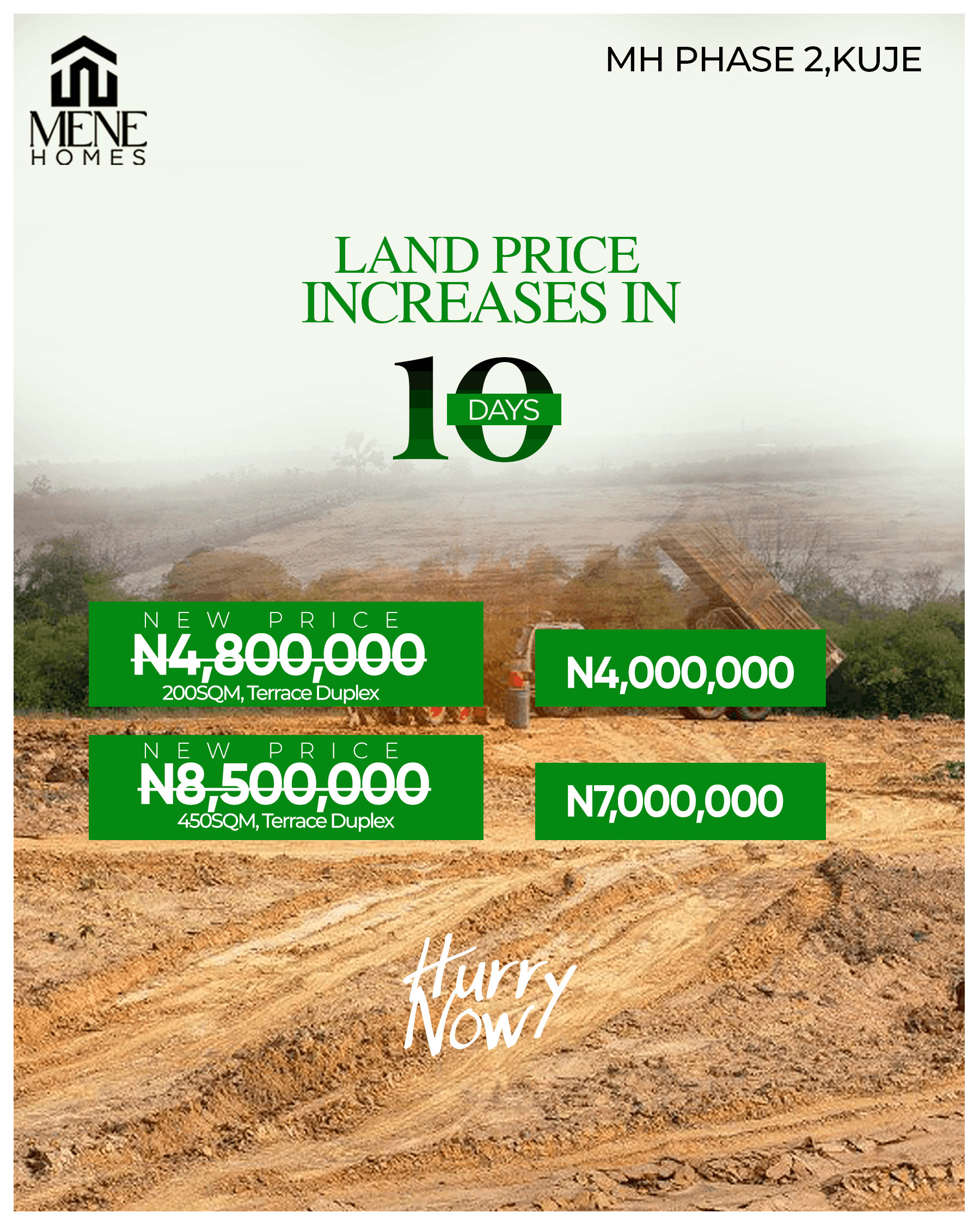 Home mh phase 2 price increase 2 new